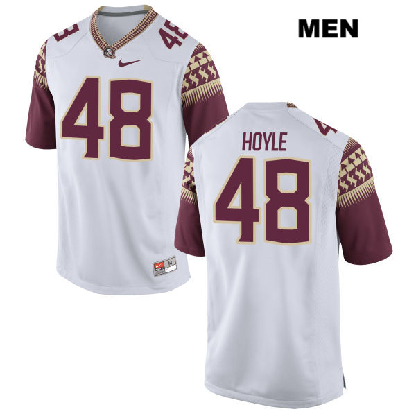 Men's NCAA Nike Florida State Seminoles #48 Ben Hoyle College White Stitched Authentic Football Jersey GPA2569GA